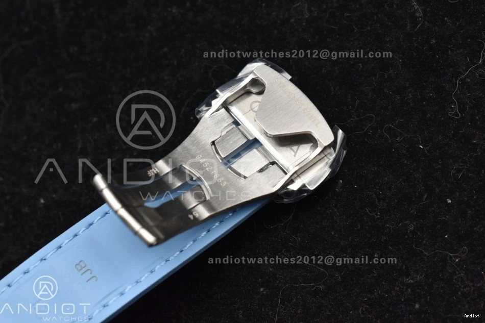 Best Strap 1:1 Summer VSF Clone A8938 Terra Rubber Aqua Worldtimer on Edition Super Blue Blue 43mm Dial GMT 0106